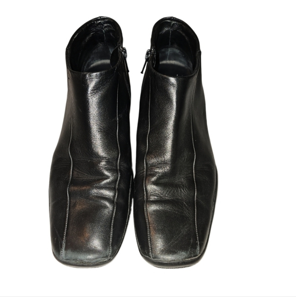 PRADA Men's Leather Slip On Loafers Zip Up Comfort Ankle High Dress Shoe 39